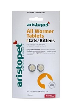 Aristopet All Wormer for Cats &amp; Kittens, Pack Size: 2 Tablets