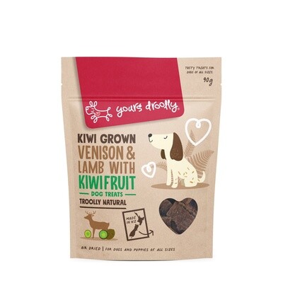 Yours Droolly NZ Dog Treats - Venison, Lamb &amp; Kiwifruit