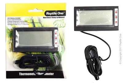 Reptile One Thermometer Hygrometer External With Probe