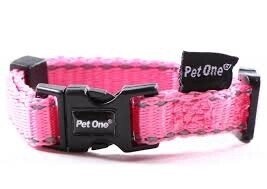 Pet One Reflective Collar - Pink