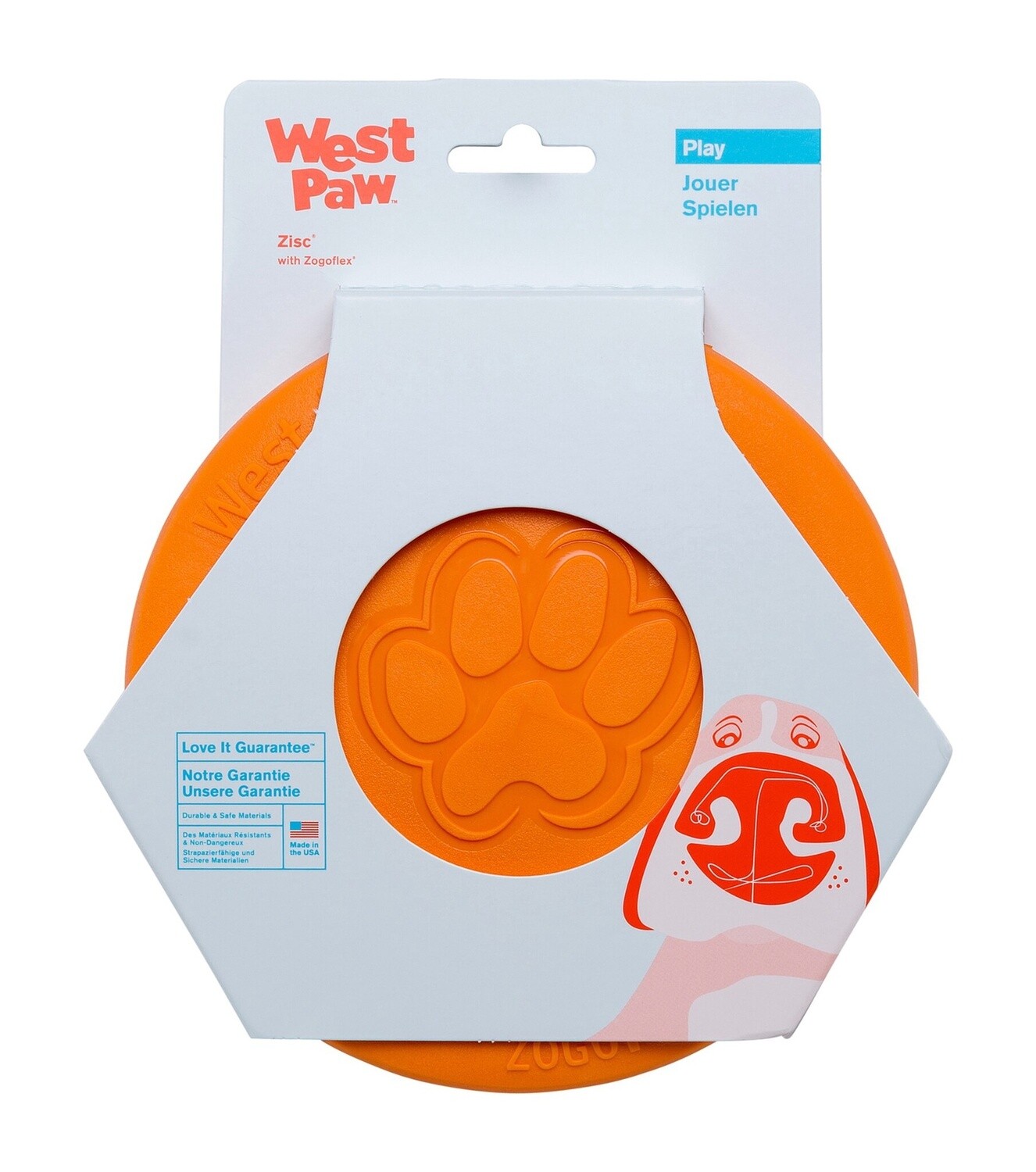 Westpaw Zisc Frisbee Tangerine