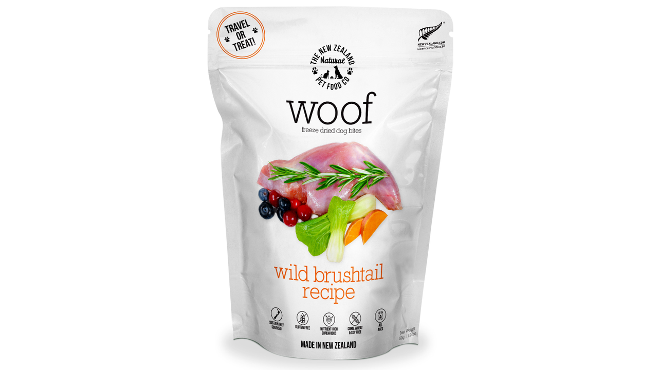 WOOF Wild Brushtail Freeze Dried Dog Bites