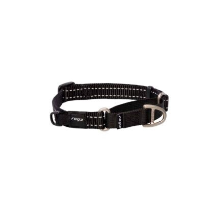 Rogz Utility Control Collar Black, Size: Small