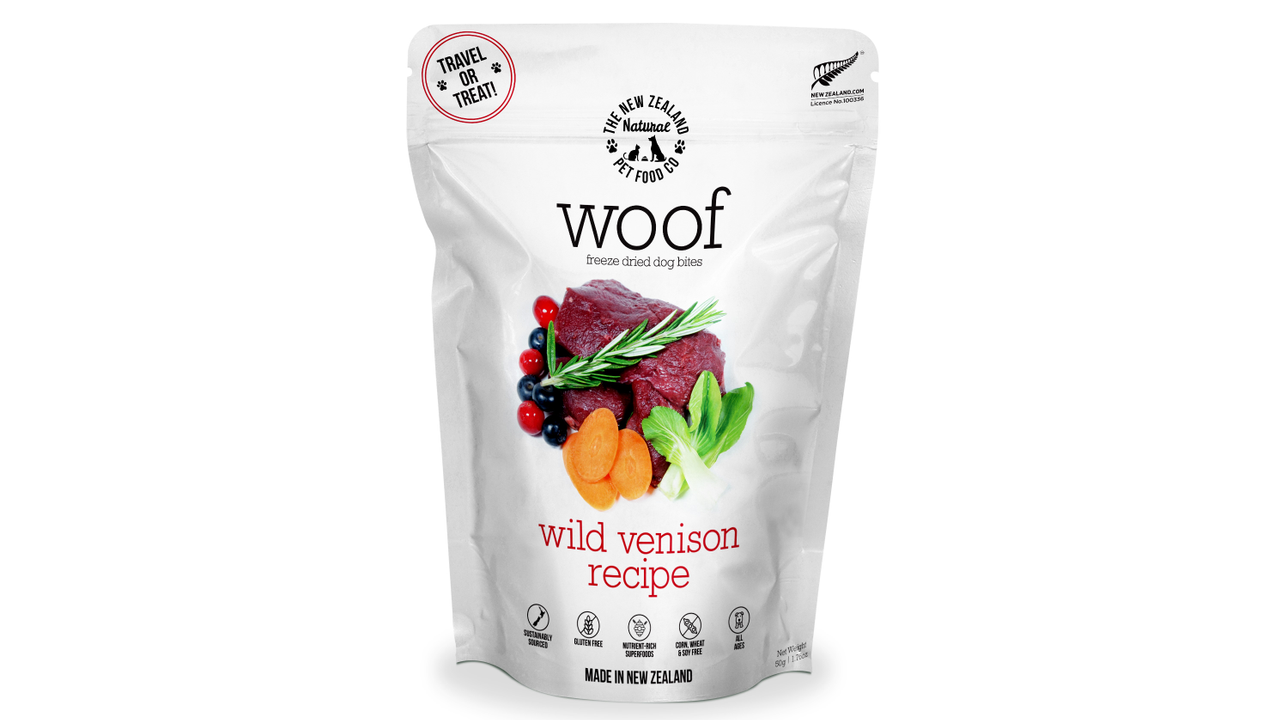 WOOF Wild Venison Freeze Dried Dog Bites