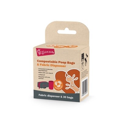 Yours Droolly Compostable Poo Bag Holder (with bags)