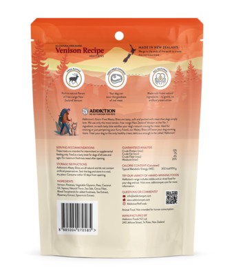 Addiction Meaty Bites Dog Treats - Venison