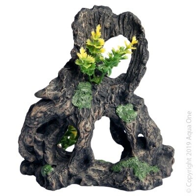 Aqua One - Stump with Plant