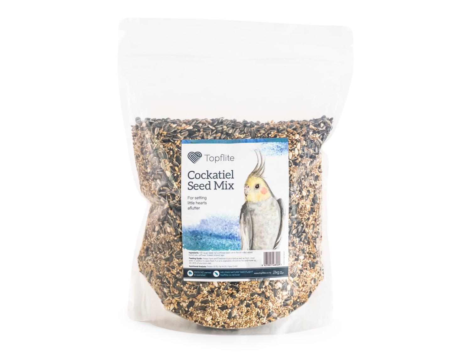 Topflite Aviary Cockatiel Mix, Bag Size: 2kg
