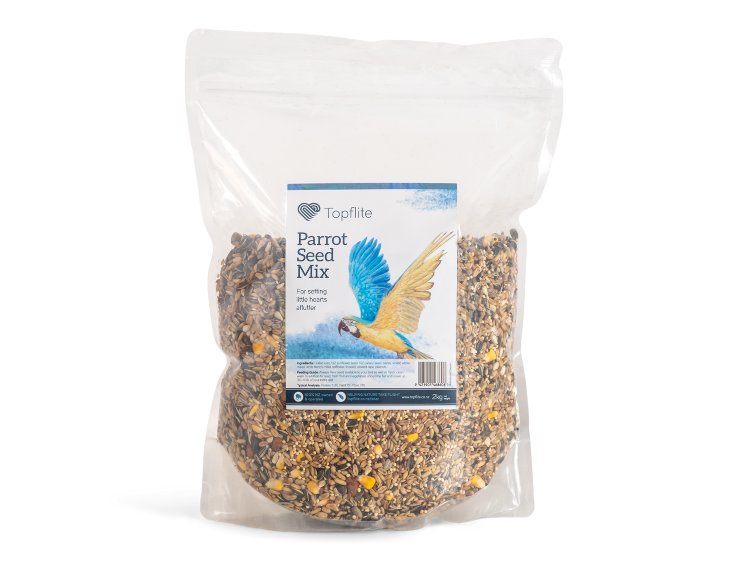 Topflite Aviary Parrot Mix, Bag Size: 2kg