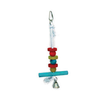 Allpet Avian Care Wood &amp; Rope Bird Toy with Bell