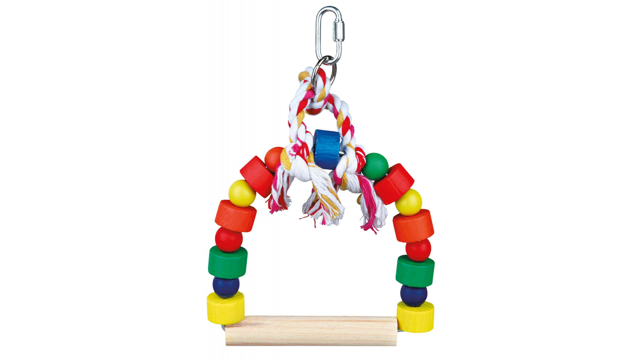 Arch Swing with Colourful Blocks, Size: Small (19x13cm)