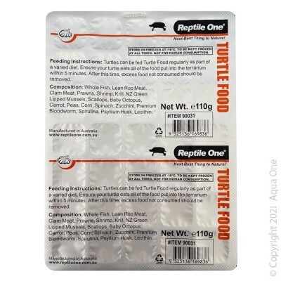Reptile One Turtle Frozen Food