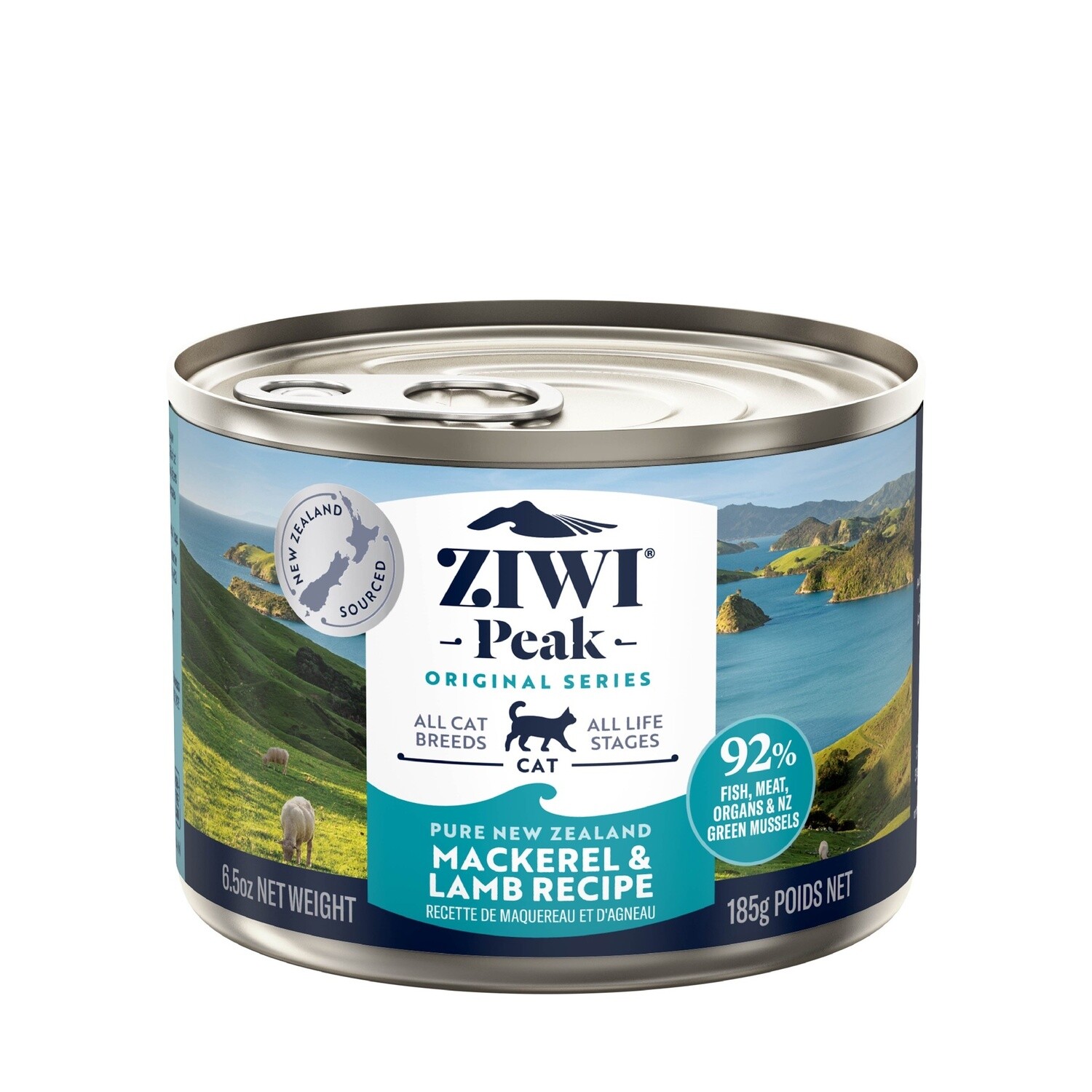 Ziwi Peak Cat Cans Mackerel &amp; Lamb, Can Size: 185g