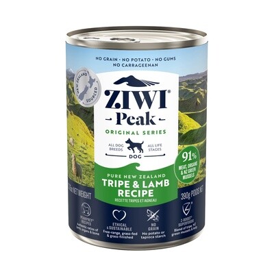 Ziwi Peak Dog Cans Tripe &amp; Lamb