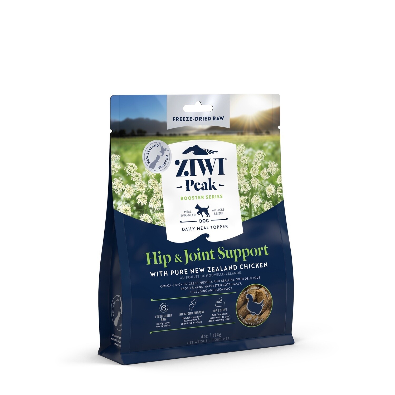 Ziwi Peak Dog Freeze-dried Booster Hip &amp; Joint, Bag Size: 114g