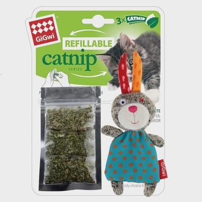 GiGwi Refillable Catnip Rabbit