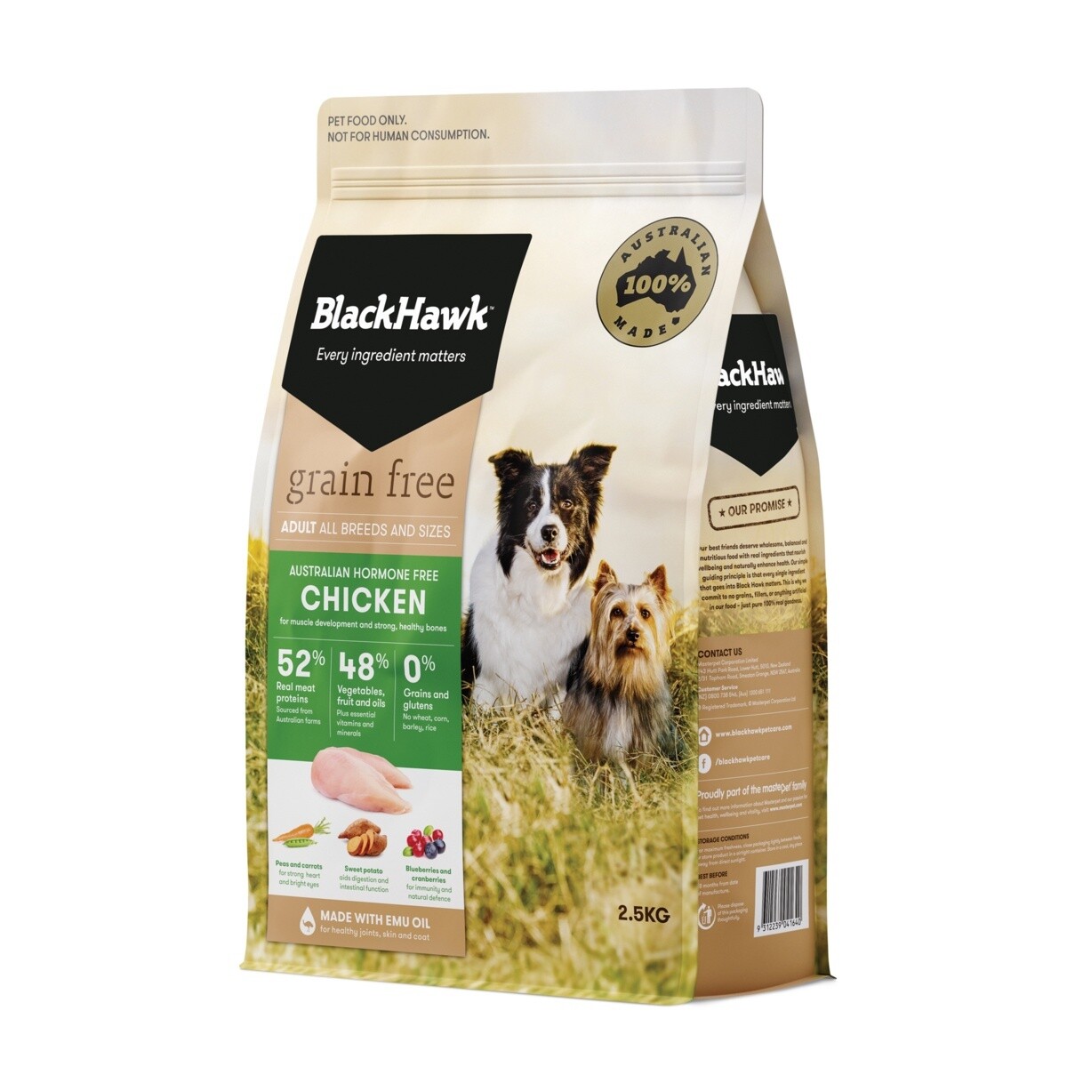 Blackhawk Grain Free - Dog Chicken, Weight: 2.5kg
