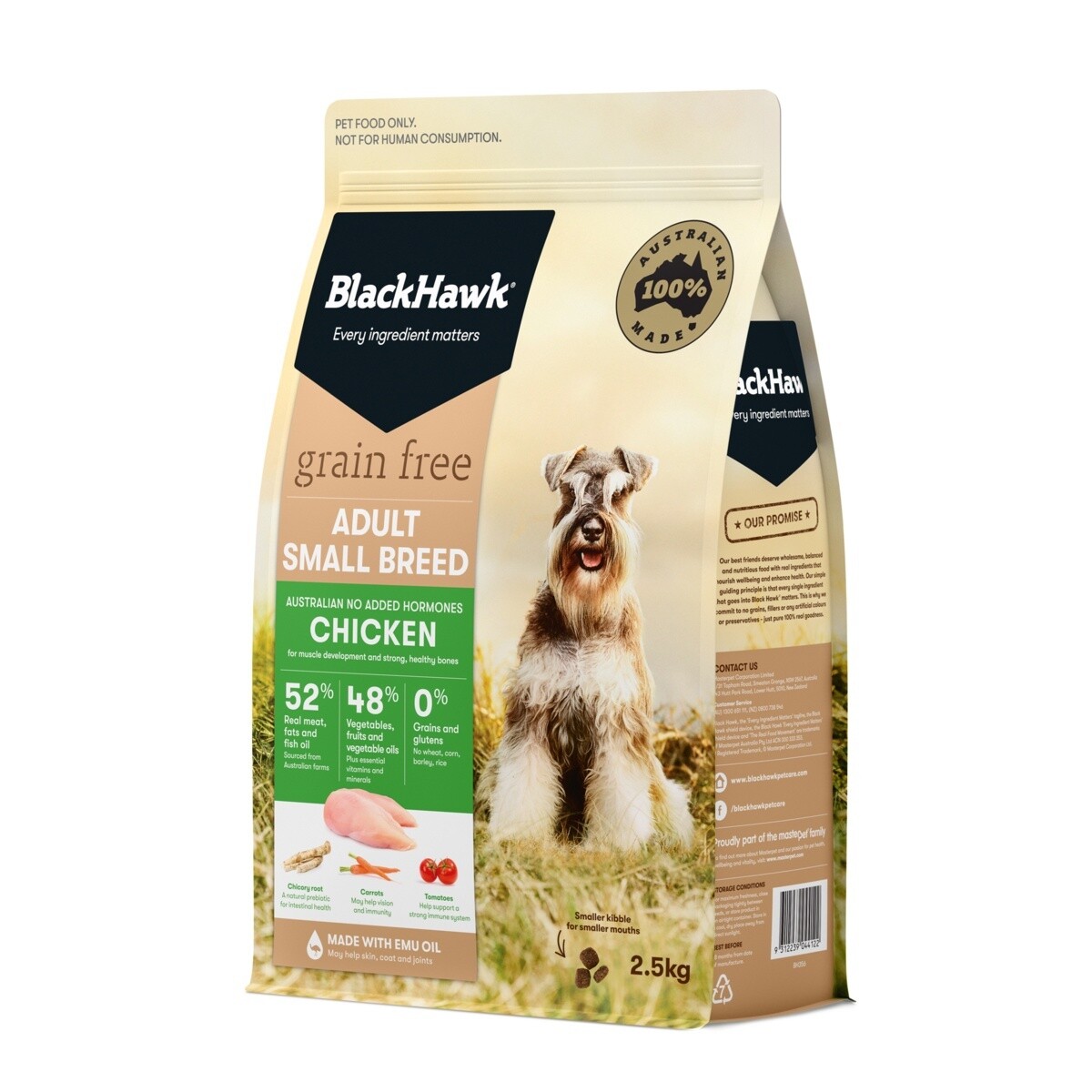 Blackhawk Grain Free - Dog Small Breed Chicken, Weight: 2.5kg