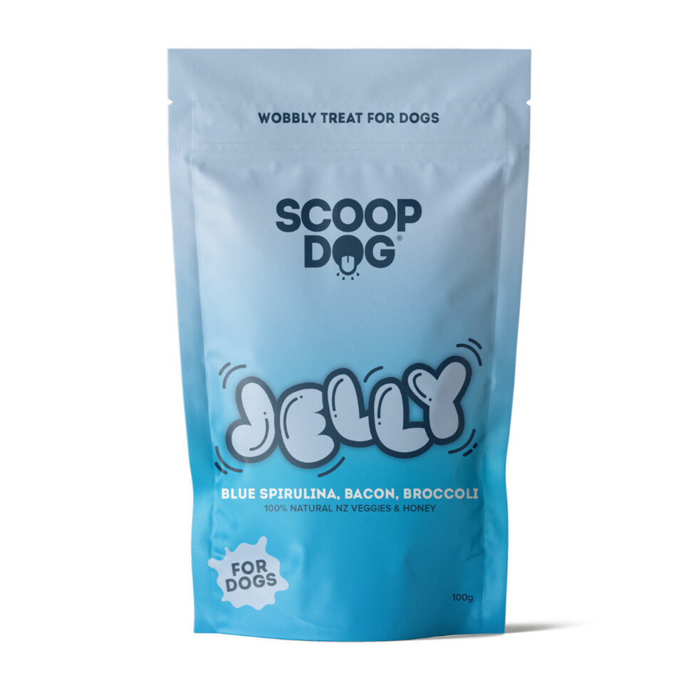 Scoop Dog Jelly, Flavour: Blue Spirulina, Bacon &amp; Broccoli