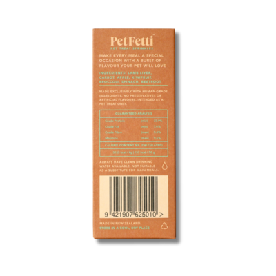Pet Fetti Pet Treat Sprinkles - Vege &amp; Lamb