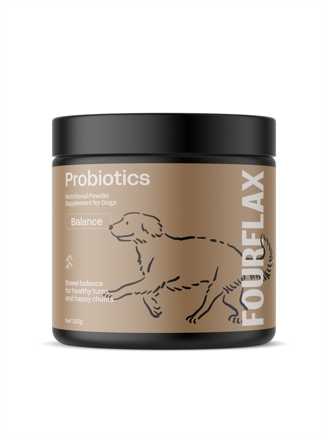 Fourflax Canine - Probiotics, Size: 200g