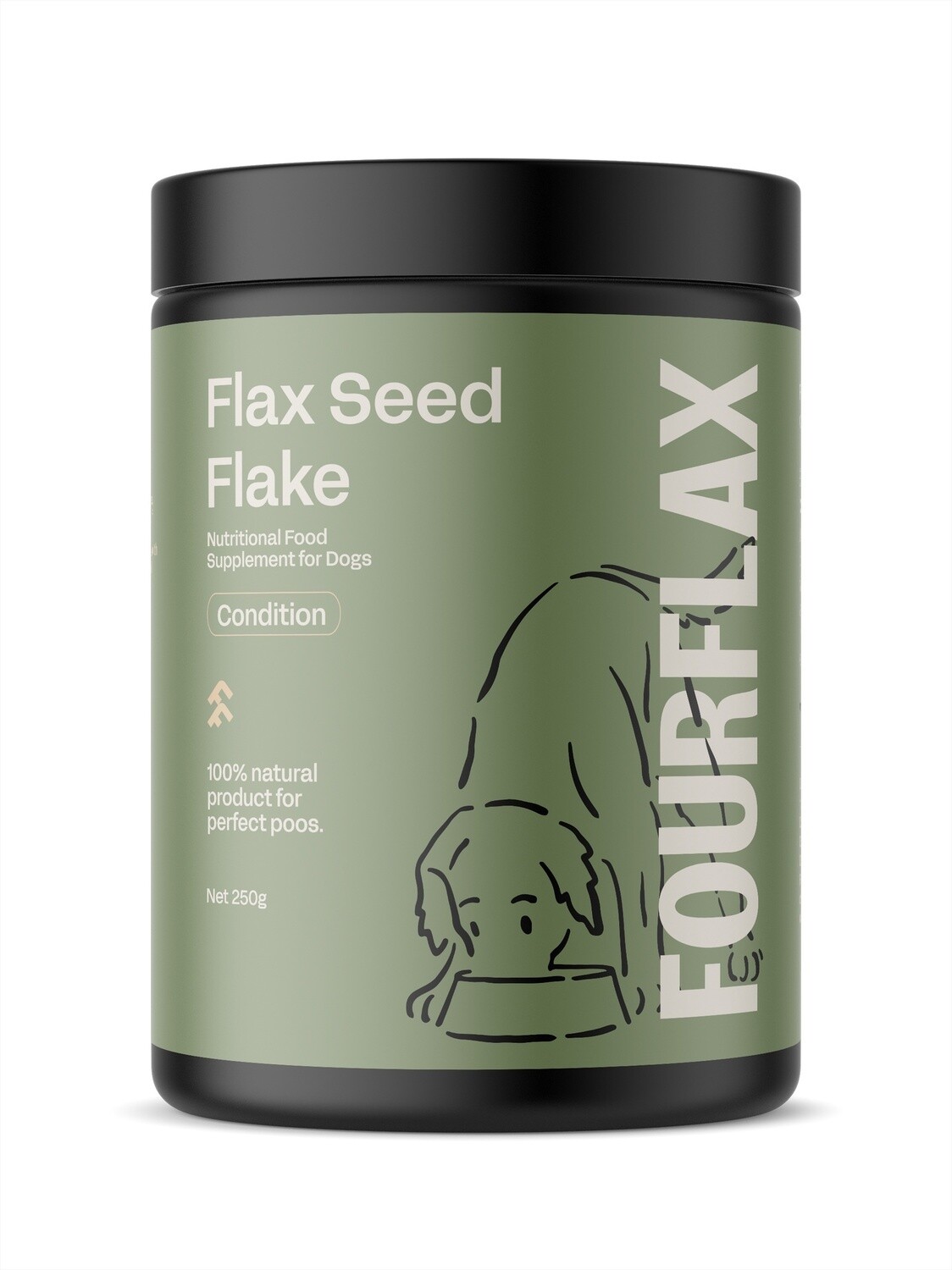 Fourflax Canine - Flax Seed Flake, Size: 250g