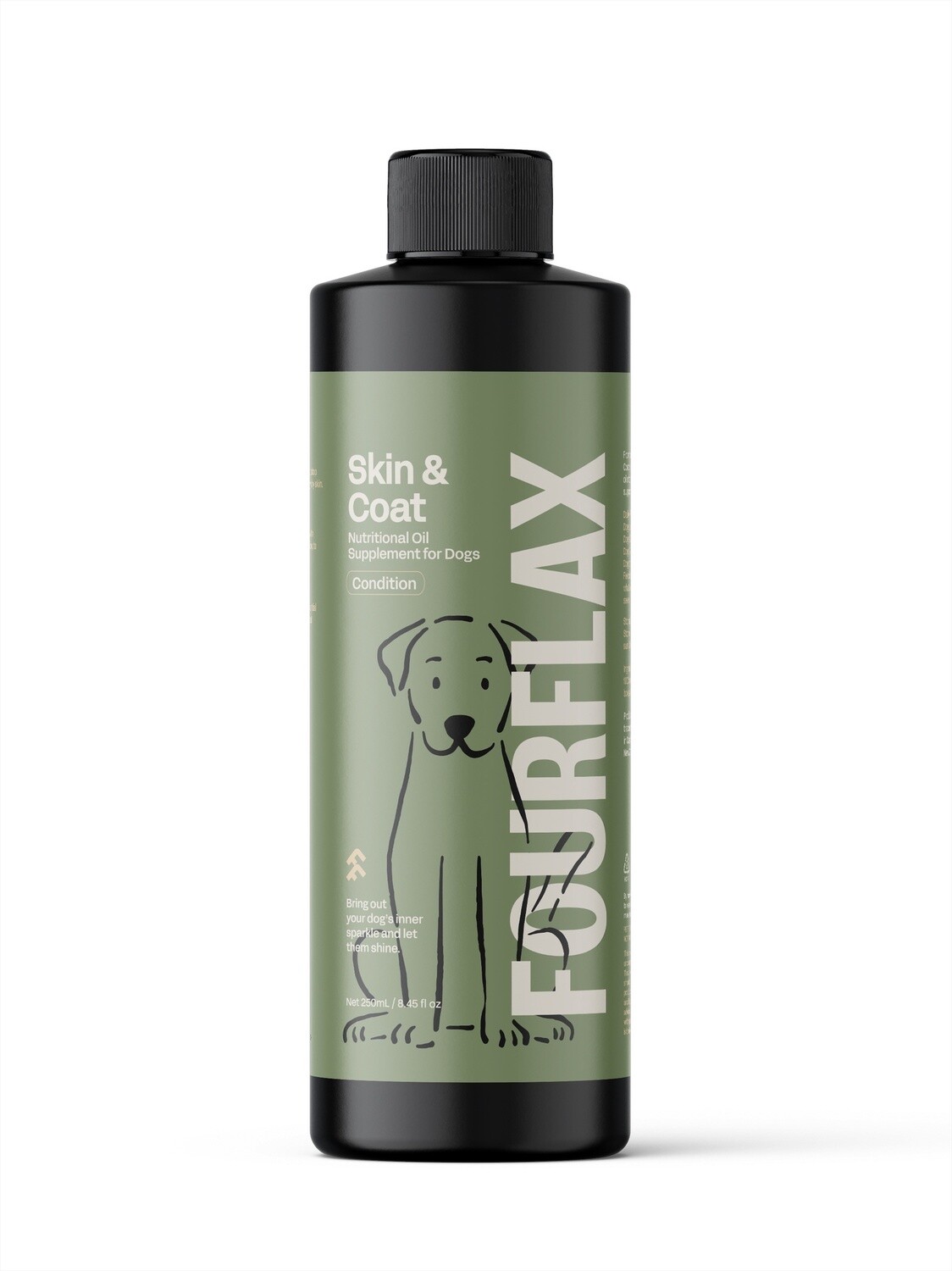 Fourflax Canine - Skin &amp; Coat Oil, Size: 250ml