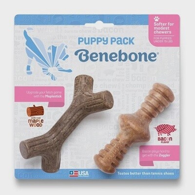 Benebone Puppy Pack Maple Wood &amp; Bacon