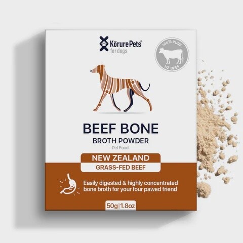 Korure Pets Beef Bone Broth for Dogs, Size: 50g