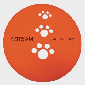 Scream Extreme Silicon Pet Flyer Orange