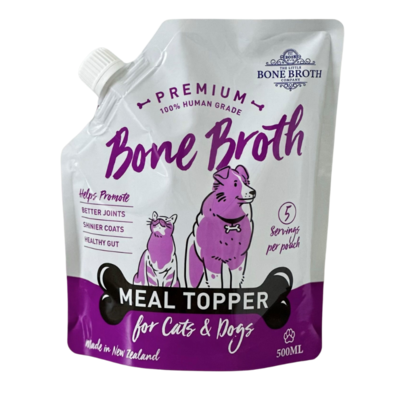 Bone Broth Meal Topper for Cats & Dogs