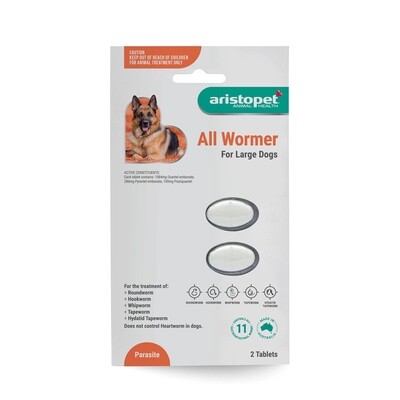 Aristopet All Wormers  - Medium/Large Dogs