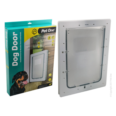 Pet One Dog Door - Insulated Flap for Wooden Doors