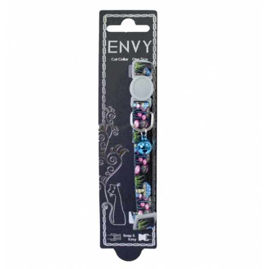Envy Cat Collar Mushroom, Colour: Mushroom Blue
