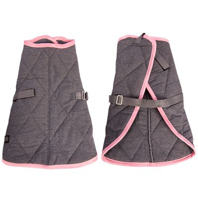 Nightsleeper Quilted Jacket Charcoal &amp; Pink