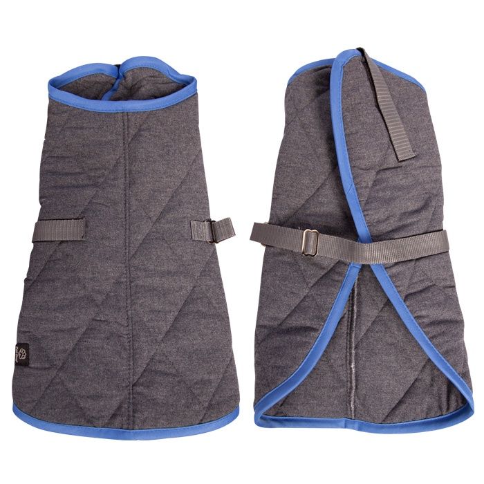Nightsleeper Quilted Jacket Charcoal &amp; Blue