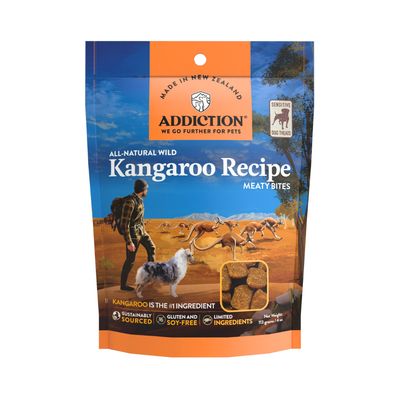 Addiction Meaty Bites Dog Treats Kangaroo