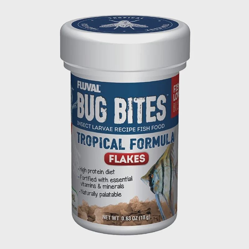 Fluval Bug Bites Tropical Flakes, Size: 18g