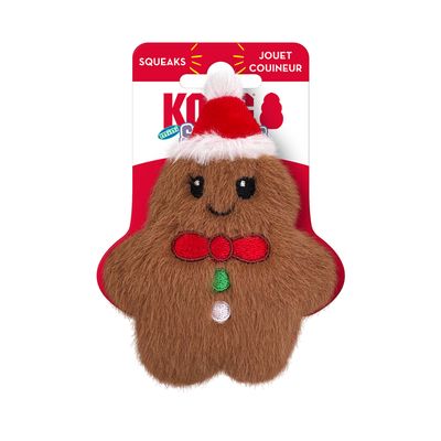 Kong Holiday Snuzzles Mini Gingerbread Brown