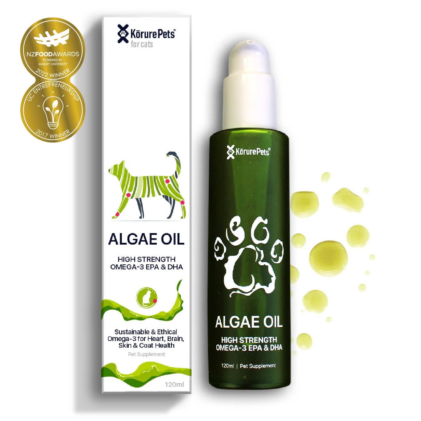 Korure Pets Algae Oil for Cats