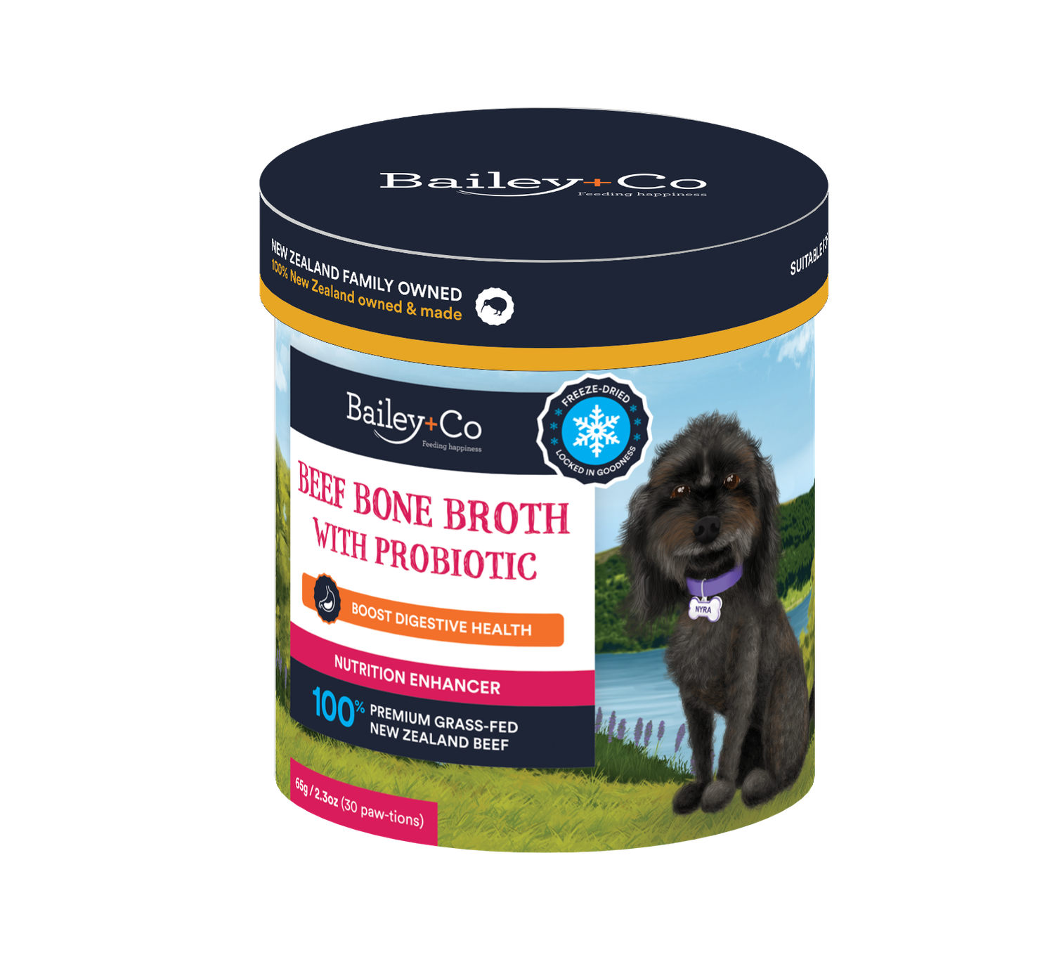 Bailey+Co Beef Bone Broth with Probiotic