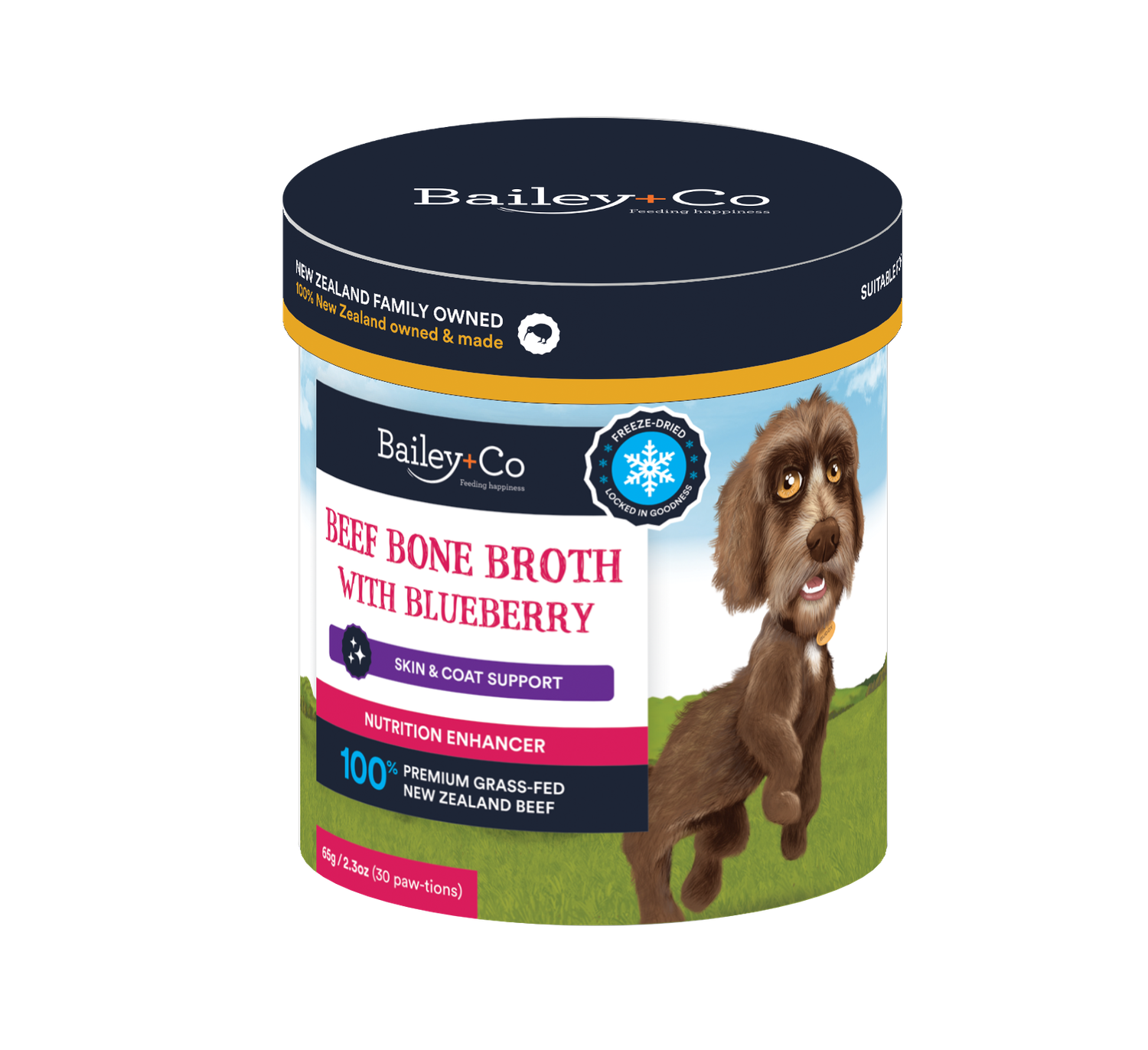 Bailey+Co Beef Bone Broth with Blueberry