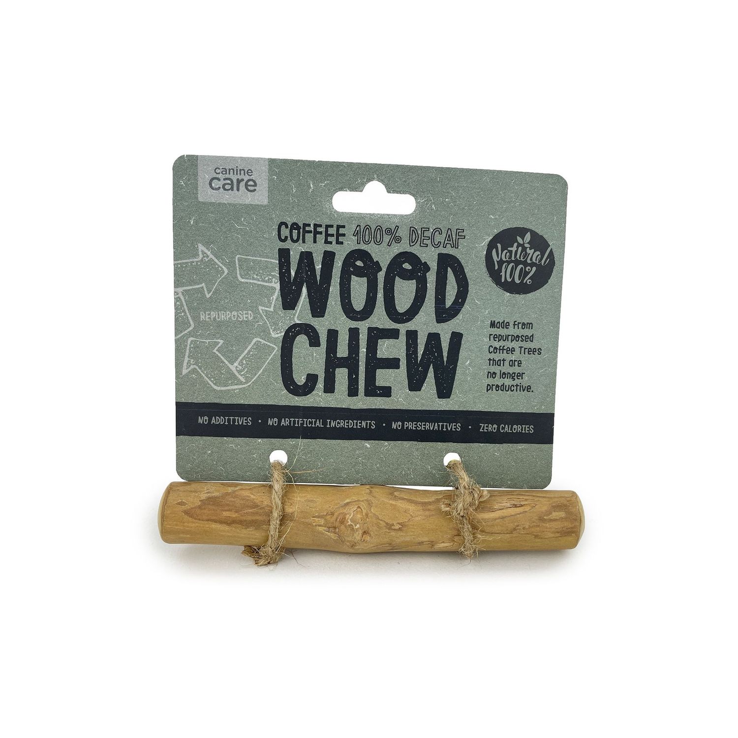 Canine Care Coffee Wood Dog Chew Toy, Size: XSmall
