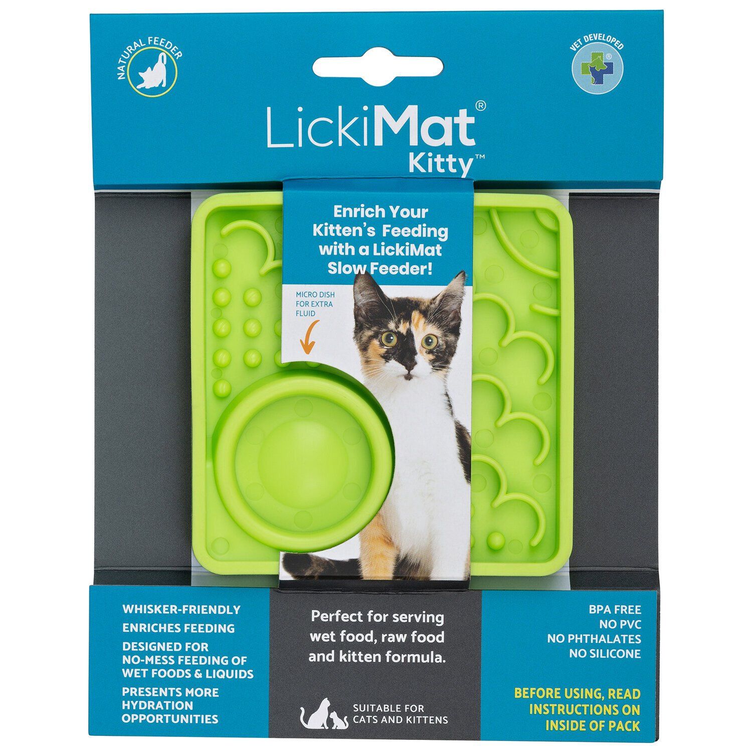 LickiMat Kitty, Colour: Green