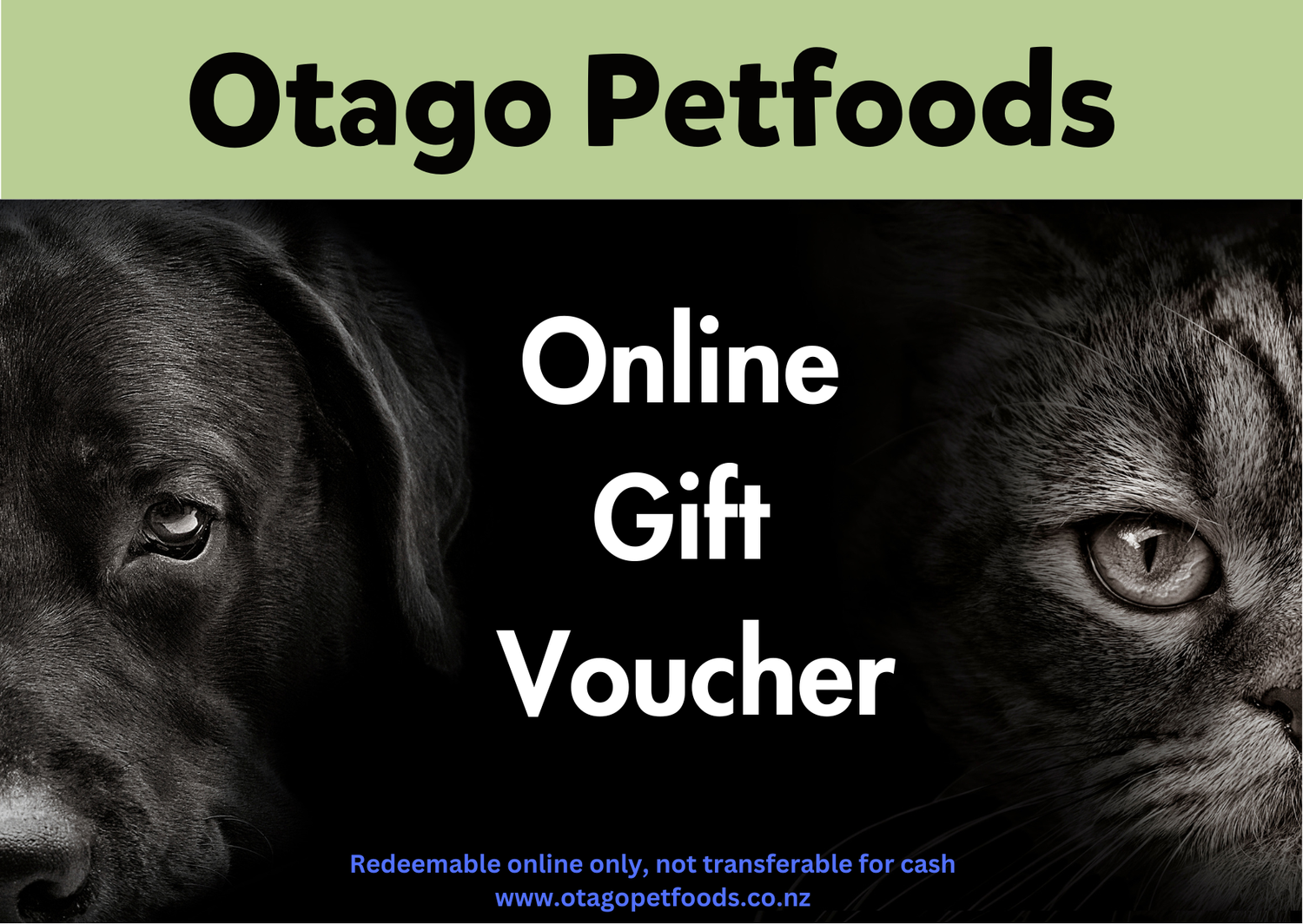 Otago Petfoods Gift card