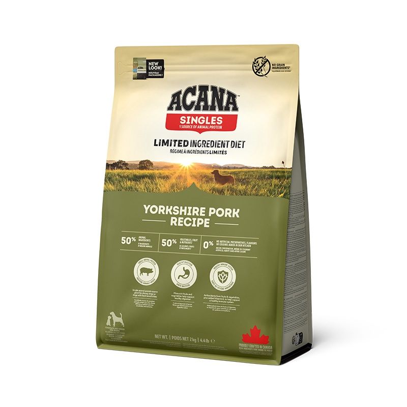 Acana Dog Singles - Yorkshire Pork, Bag Size: 2kg
