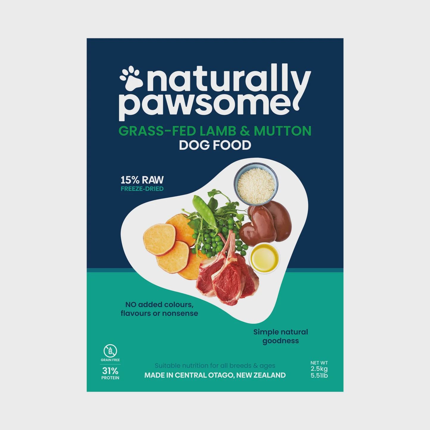 Naturally Pawsome Dog Kibble