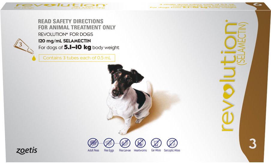 Revolution Dog 3 Pack, Dog Size: Small 5-10kg