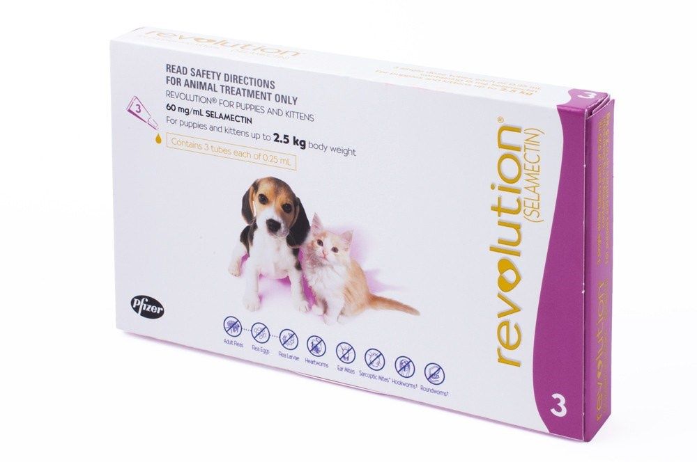 Revolution Dog 3 Pack, Dog Size: Kitten &amp; Puppy up to 2.5kg