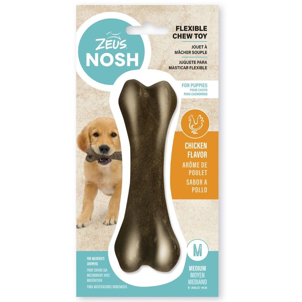 Zeus Nosh Flexible Chew Bone Chicken for Puppies